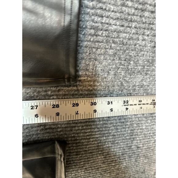 Assets By Spanx Womens Faux Leather Leggings Size Large Black Pull On Strech - Picture 7 of 8